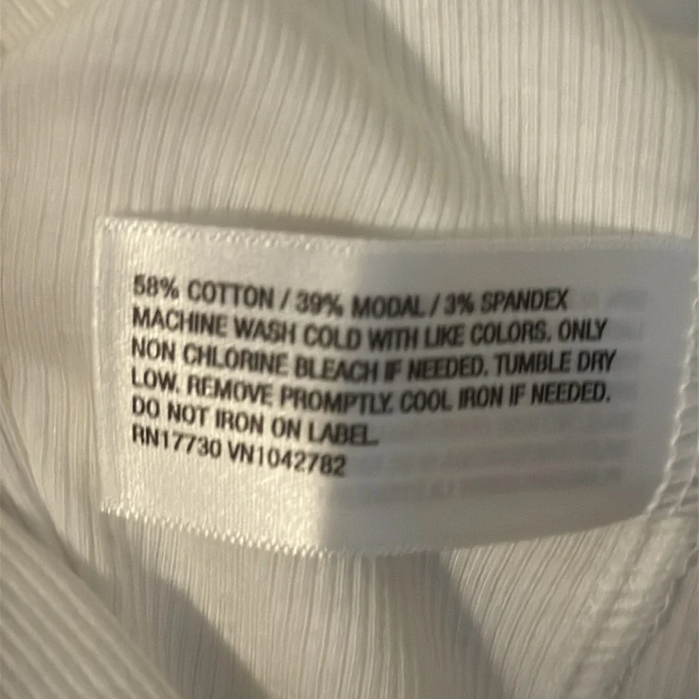 NWT A New Day White Short Sleeve Ribbed T-Shirt Size 1X - Picture 5 of 5